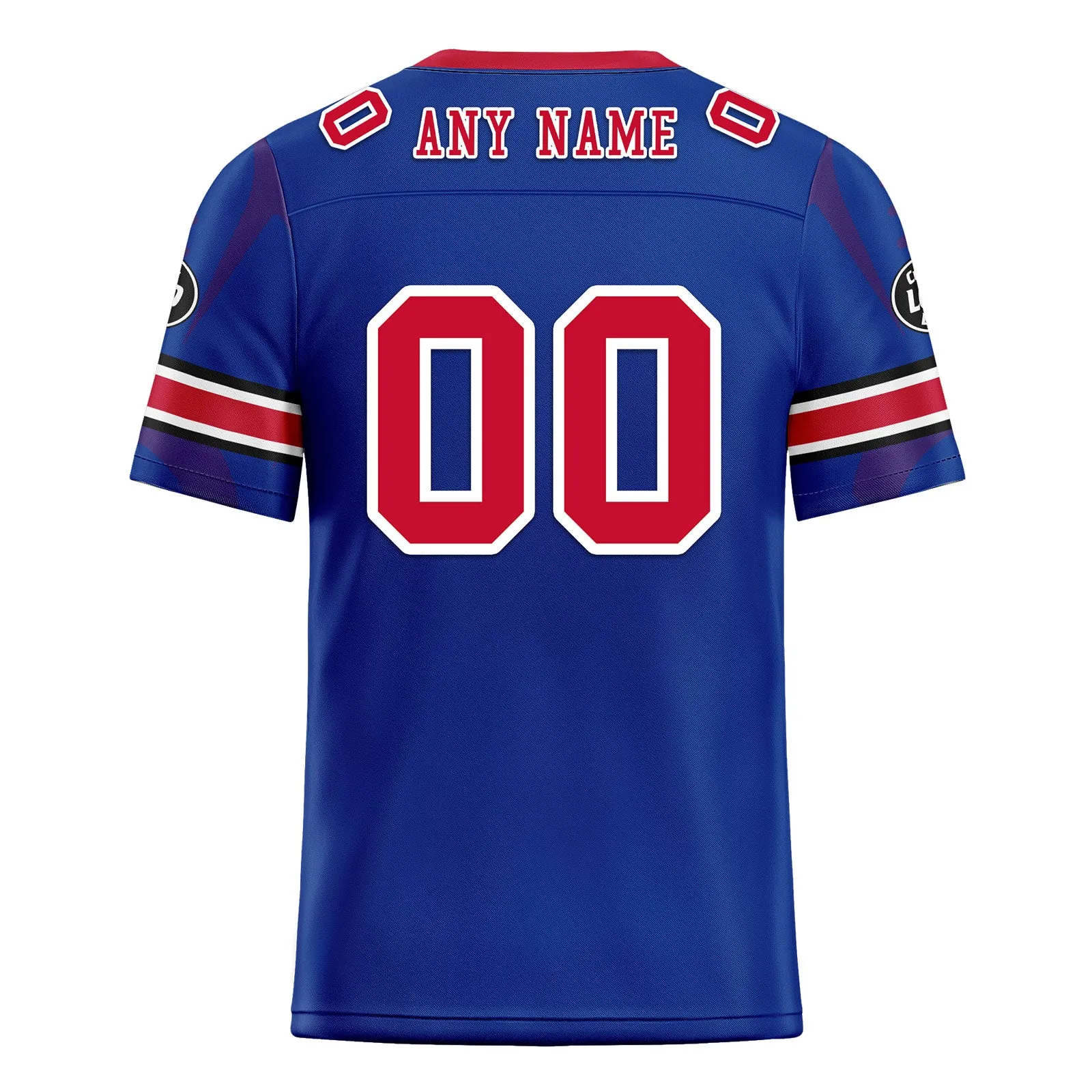 Custom Blue Buffalo Football Jersey and Sports Shoes Combo Offer Personalized Combo ZH-D025008-5