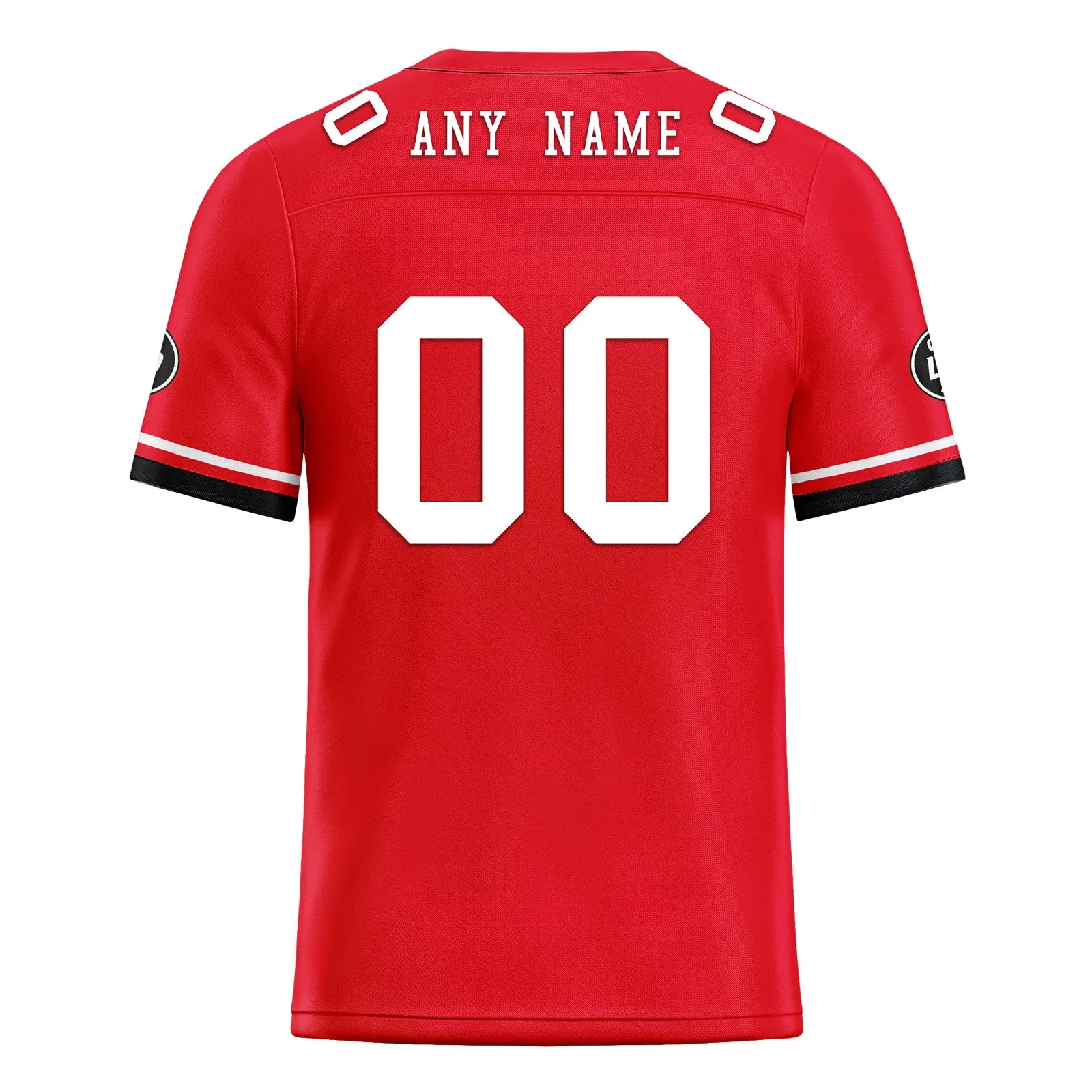 Custom Red Black Houston Football Jersey and Firesoul Sports Shoes Combo Offer Personalized Combo ZH-D020273-12