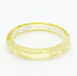 Daisy Bangle in Lemon Yellow by Lucky Lou Shoes