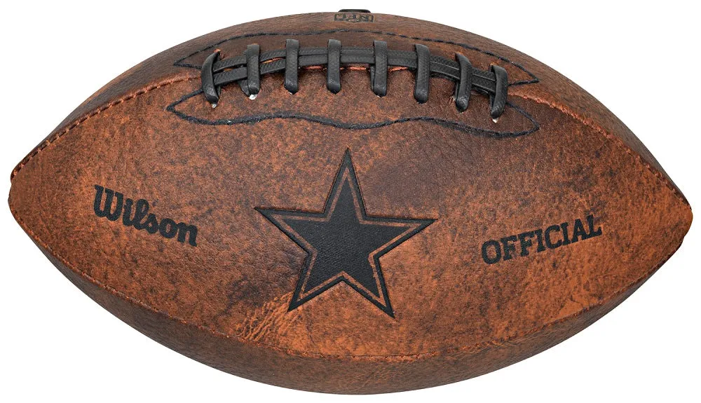 Dallas Cowboys 9" Throwback Football Vintage logo