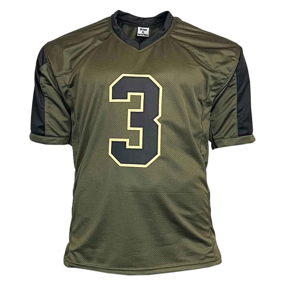 Damar Hamlin Unsigned Salute to Service Football Jersey