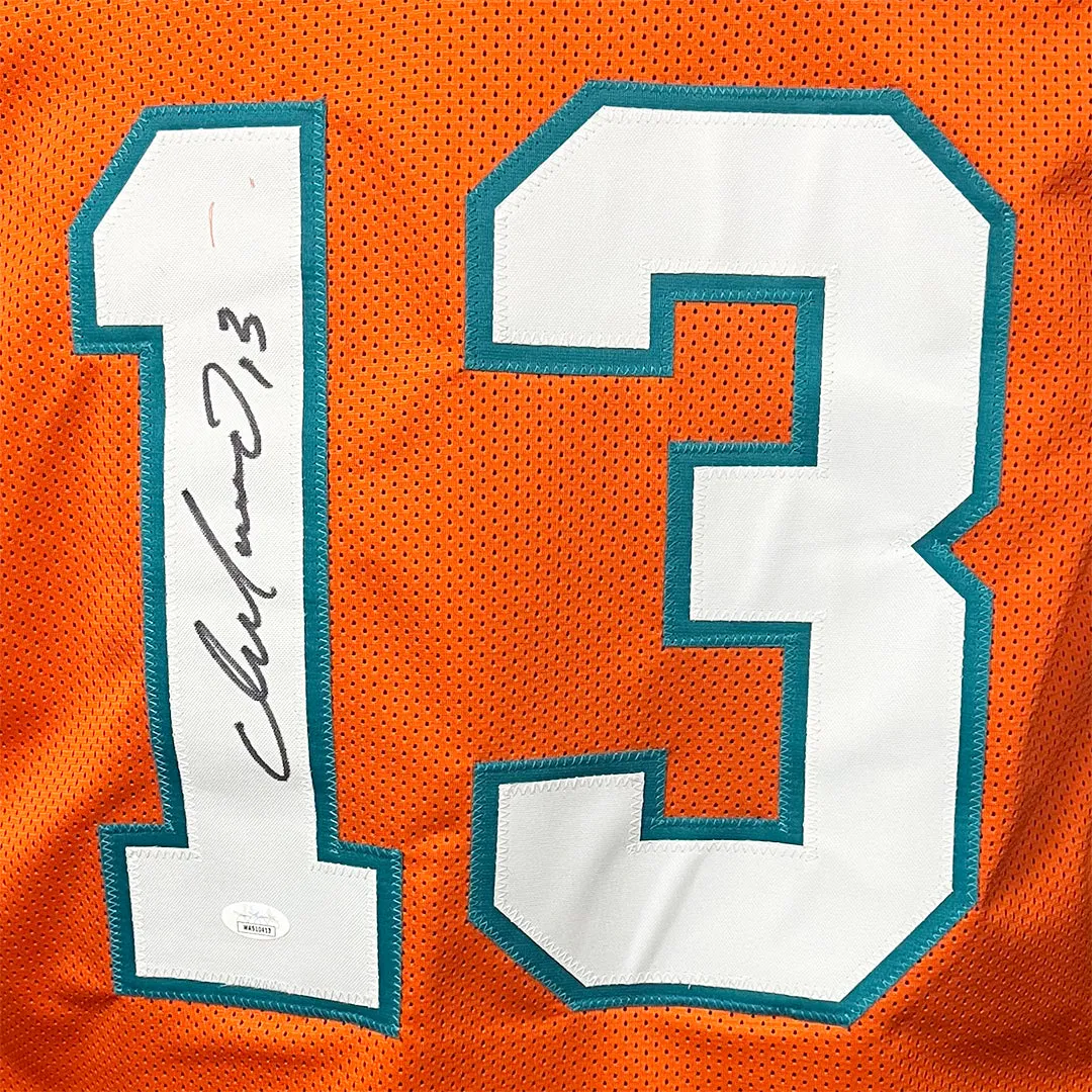 Dan Marino Signed Miami Orange Football Jersey (JSA)