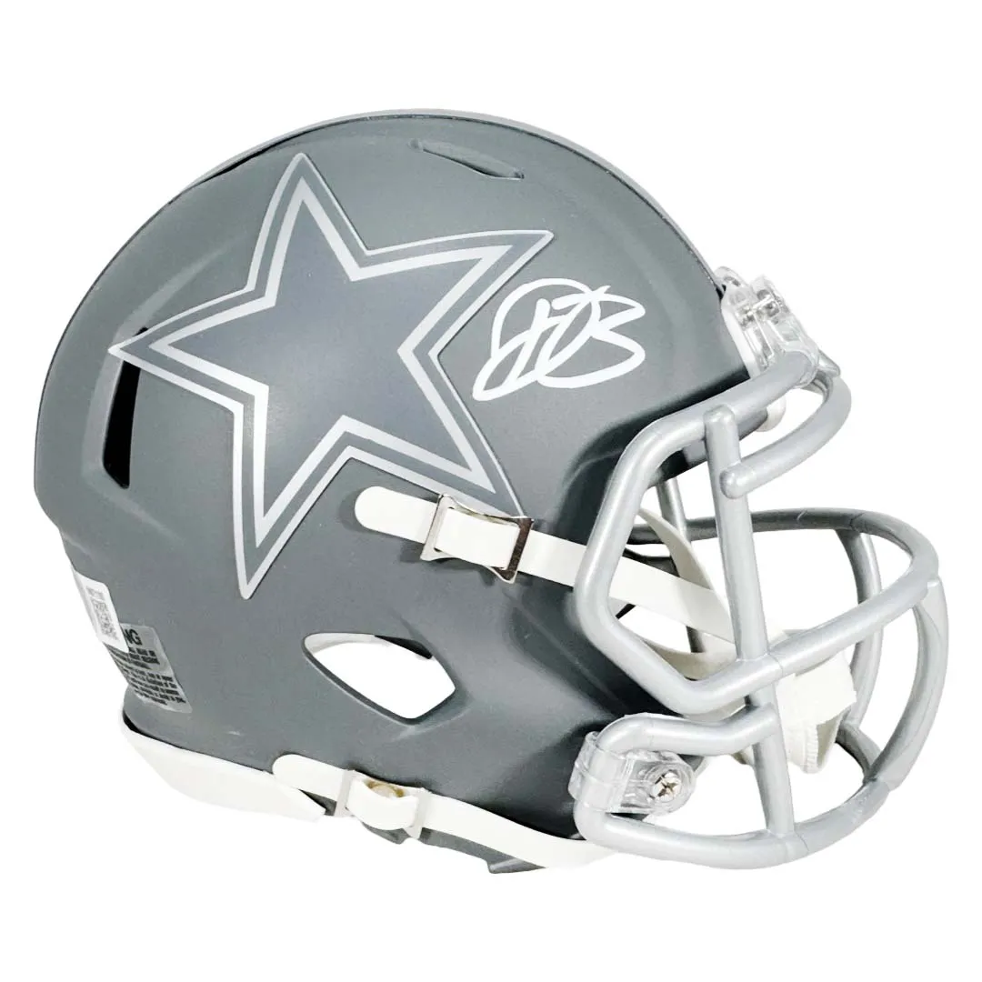 Daron Bland Signed Dallas Cowboys Slate Alternate Speed Mini Football Helmet (Beckett)