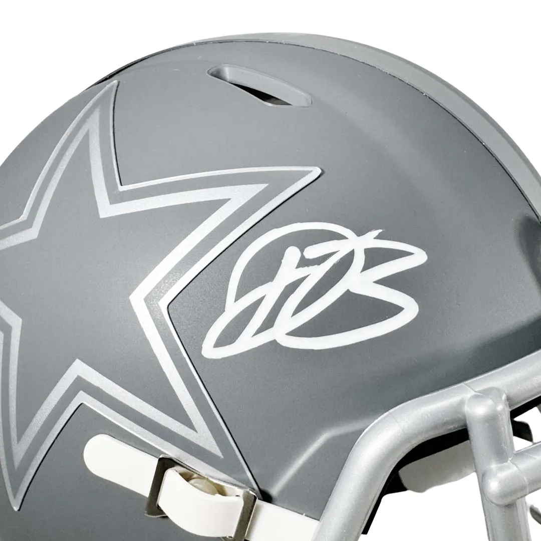 Daron Bland Signed Dallas Cowboys Slate Alternate Speed Mini Football Helmet (Beckett)