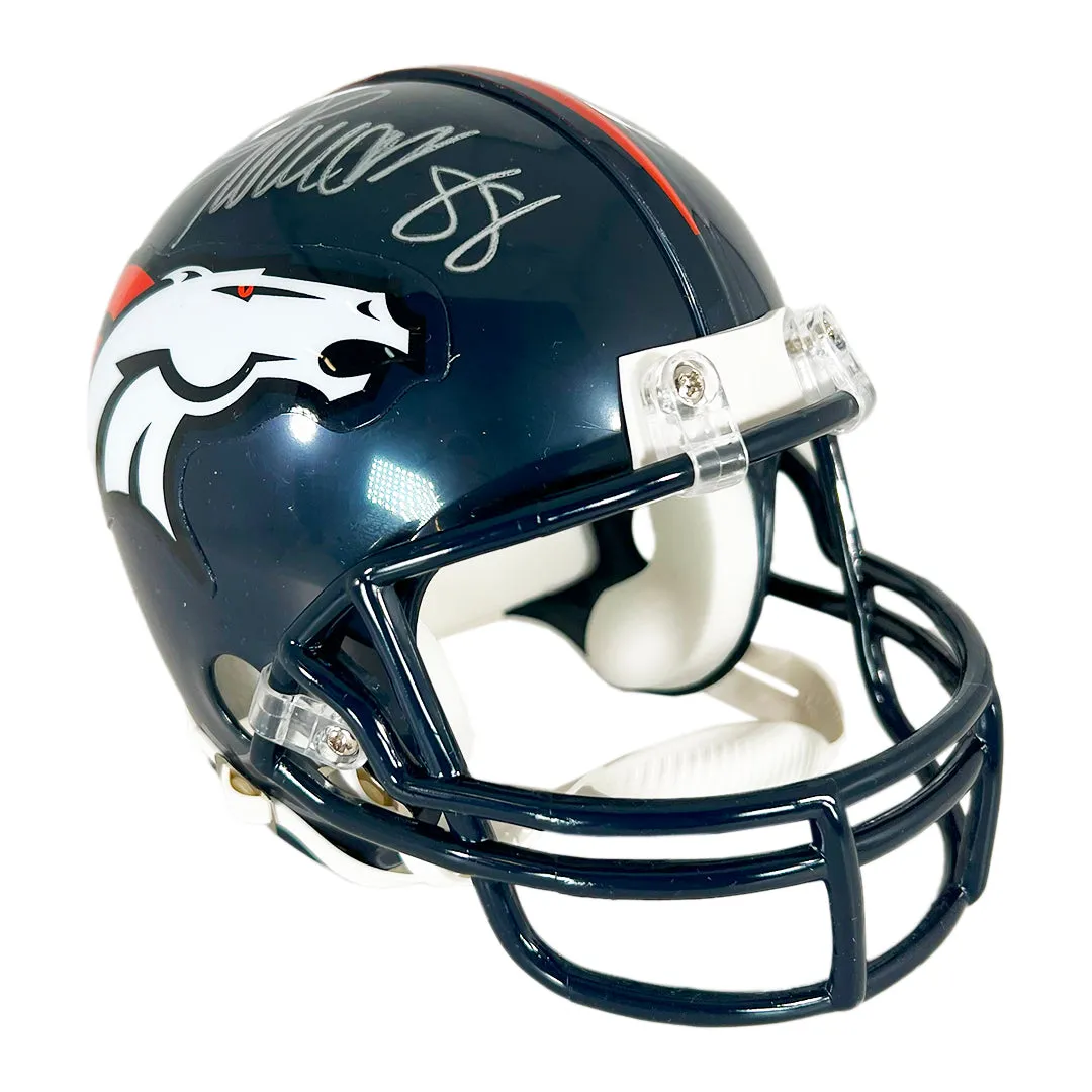 Demariyus Thomas Signed Denver Broncos Mini Football Helmet (JSA)