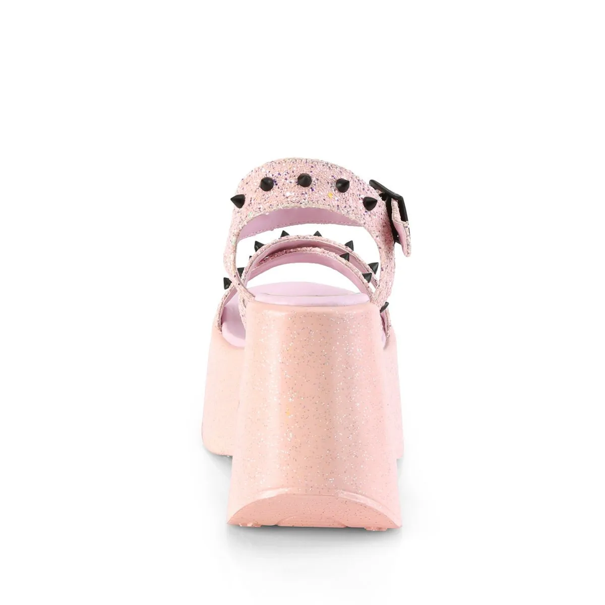 Demonia DYNAMITE-02 | Baby Pink Glitter Sandals