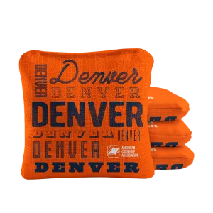 Denver Football Vintage Gameday Synergy Pro Cornhole Bags