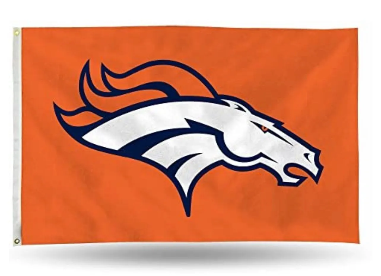 Denver Pro Football Team Flag 3 x 5 Tailgate Flag Mancave Football Banner