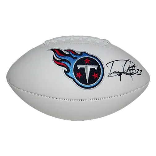 Derrick Henry Autographed Tennessee Titans Logo Football JSA