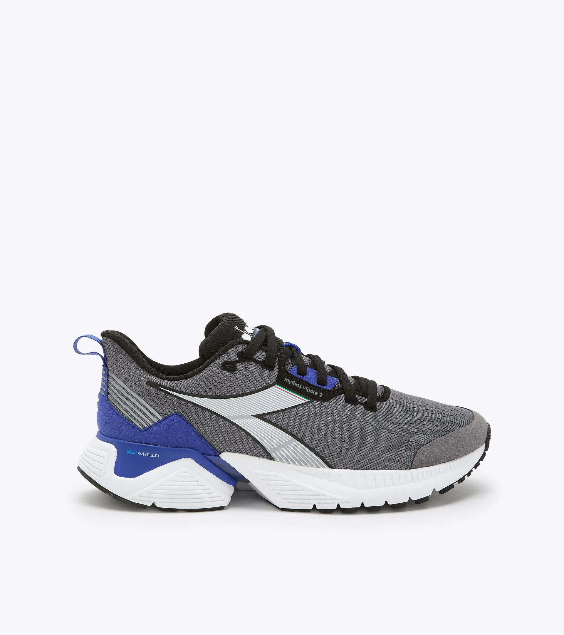 Diadora Mens Mythos Blushield Vigore 2-Steel Gray/Black (101.79081-C2763)