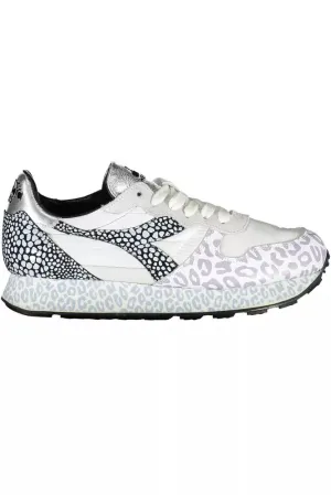 Diadora White Fabric Women Sneaker