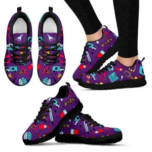 Doctor / Nurse Purple Women's Sneakers