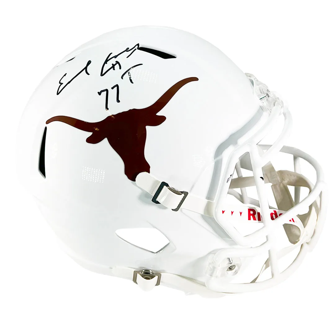 Earl Campbell Signed HT 77 Inscription Texas Longhorns Speed Full-Size Replica Football Helmet (JSA)