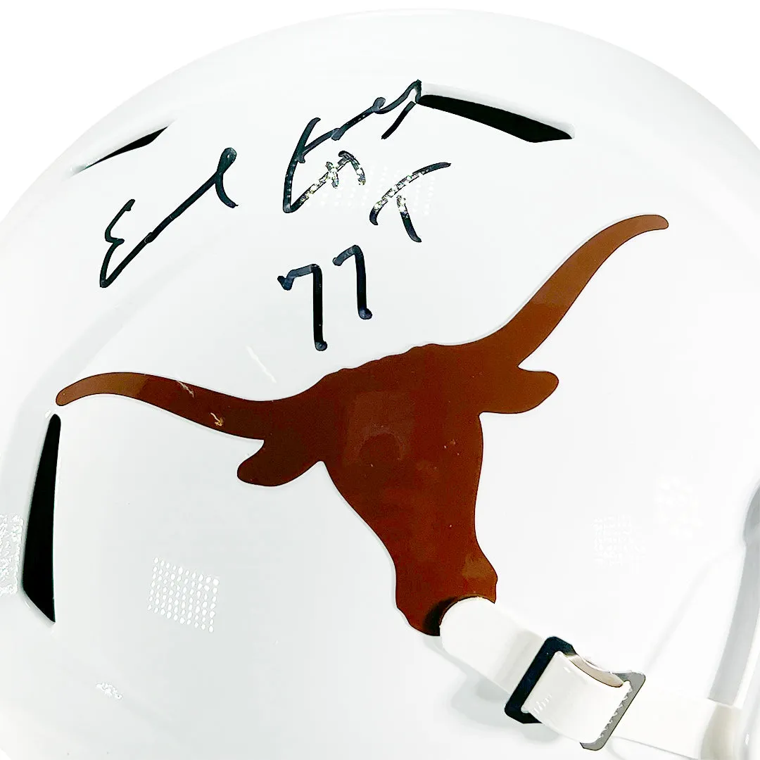 Earl Campbell Signed HT 77 Inscription Texas Longhorns Speed Full-Size Replica Football Helmet (JSA)