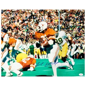 Earl Campbell Signed Texas 16x20 Football Photo (JSA)