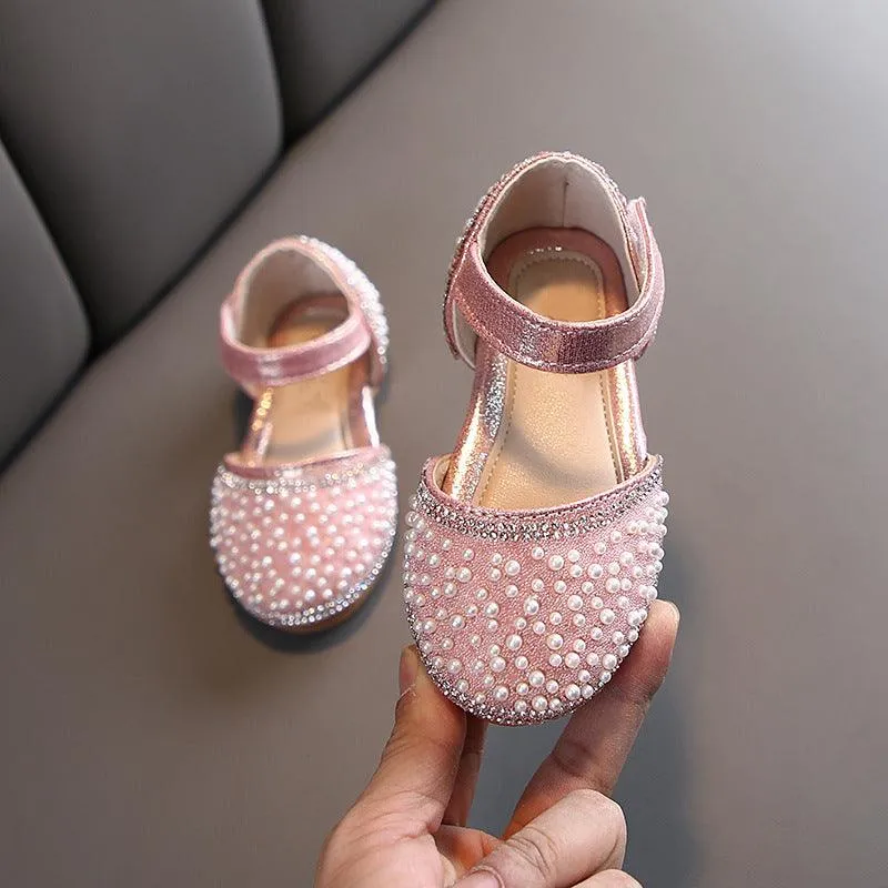 Elegant Princess Pearl Shoes Sparkling Pearl Shoes for Both Special Occasions and Everyday Wear