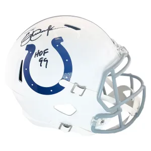 Eric Dickerson Signed HOF 99 Inscription Indianapolis Colts Speed Full-Size Replica Football Helmet (Beckett)