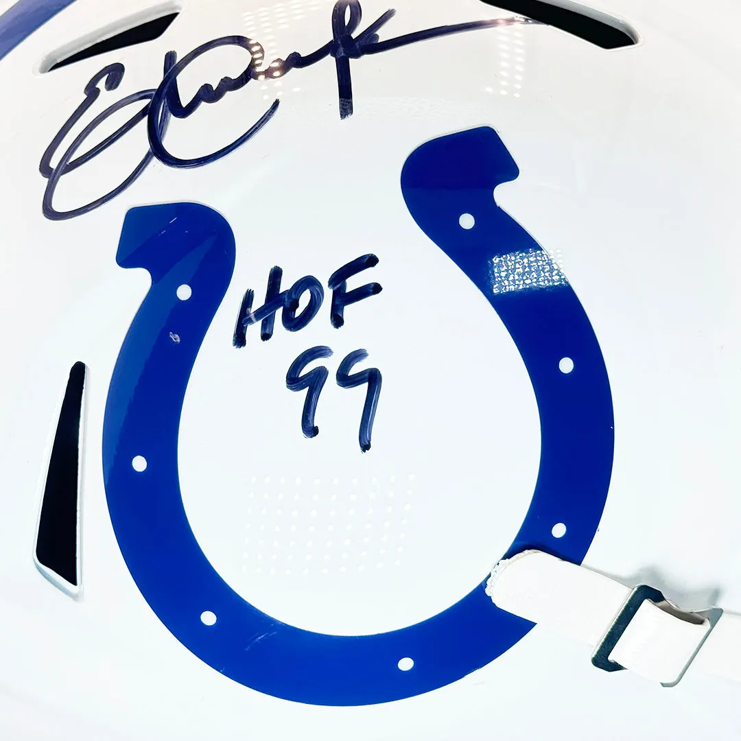 Eric Dickerson Signed HOF 99 Inscription Indianapolis Colts Speed Full-Size Replica Football Helmet (Beckett)