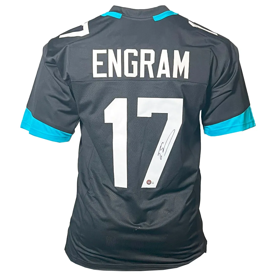 Evan Engram Signed Jacksonville Black Football Jersey (Beckett)