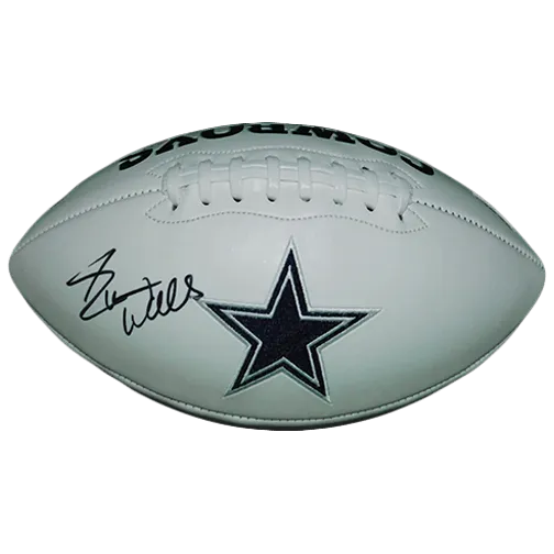 Everson Walls Autographed Dallas Cowboys Logo Football (JSA)