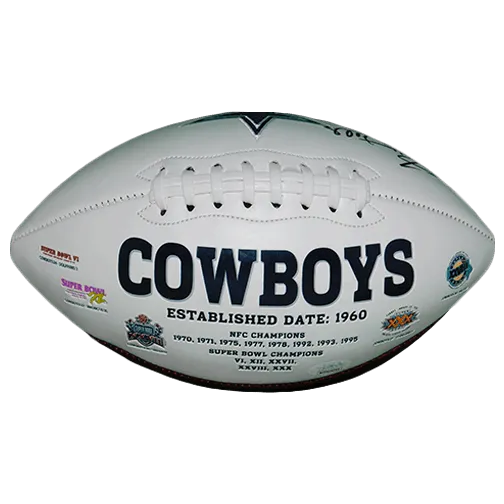 Everson Walls Autographed Dallas Cowboys Logo Football (JSA)