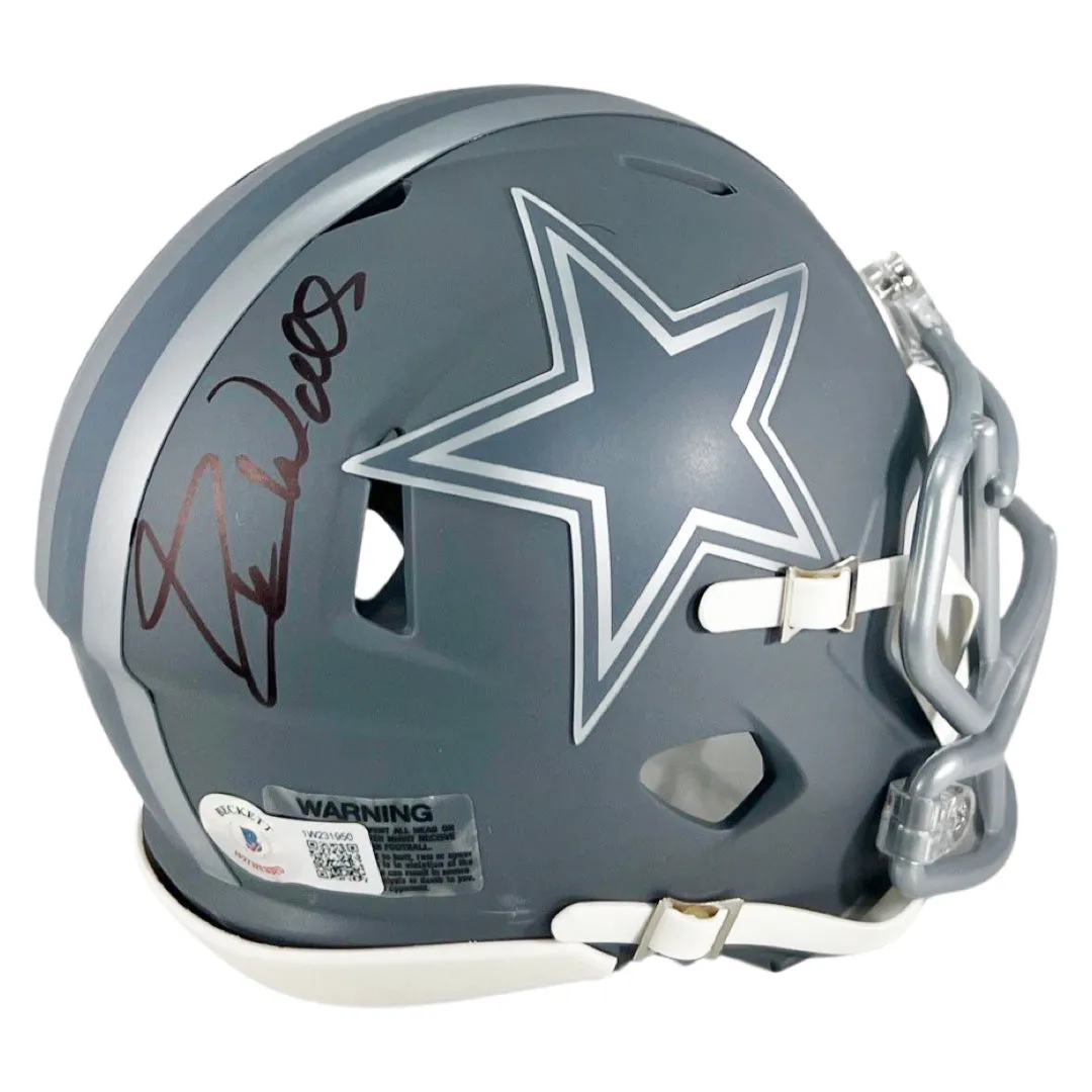 Everson Walls Signed Dallas Cowboys Speed Slate Alternate Mini Football Helmet (Beckett)