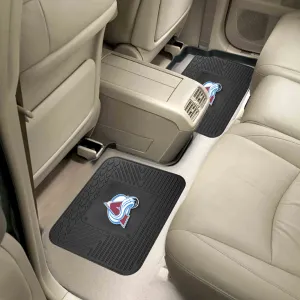 Fanmats Colorado Avalanche Back Seat Car Utility Mats - 2 Piece Set