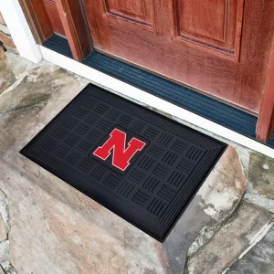 Fanmats Nebraska Cornhuskers Heavy Duty Vinyl Medallion Door Mat - 19.5" x 31"