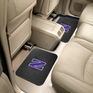 Fanmats Northwestern Wildcats Back Seat Car Utility Mats - 2 Piece Set