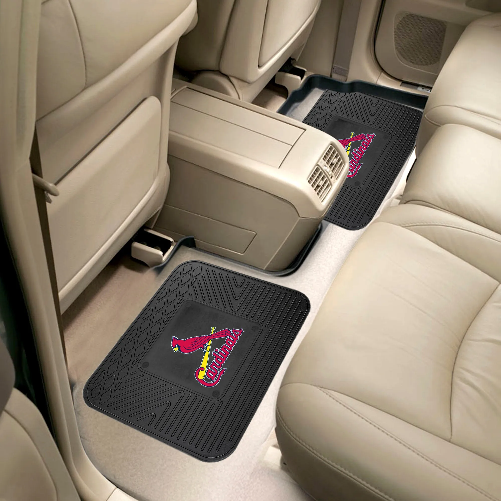 Fanmats St. Louis Cardinals Back Seat Car Utility Mats - 2 Piece Set