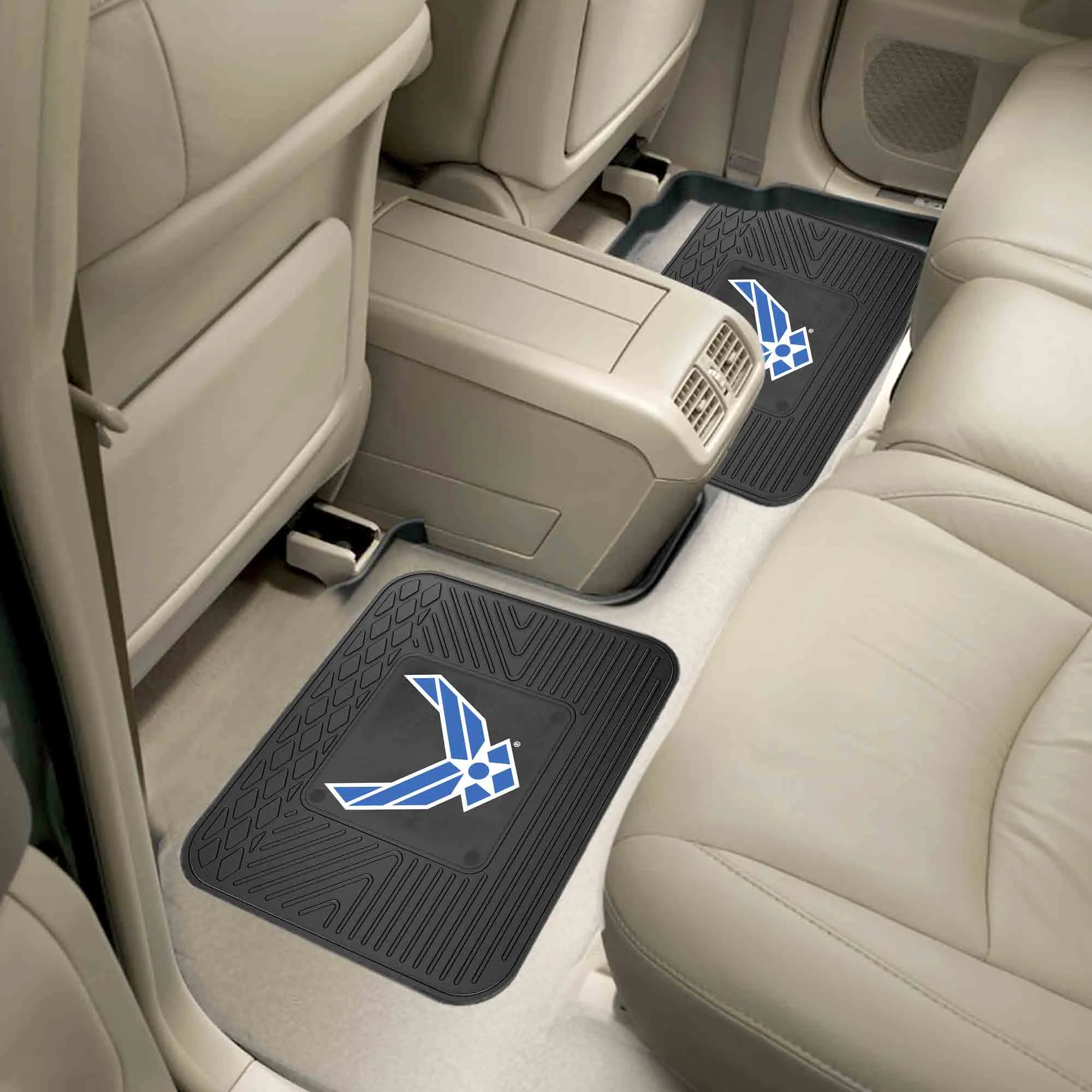 Fanmats U.S. Air Force Back Seat Car Utility Mats - 2 Piece Set