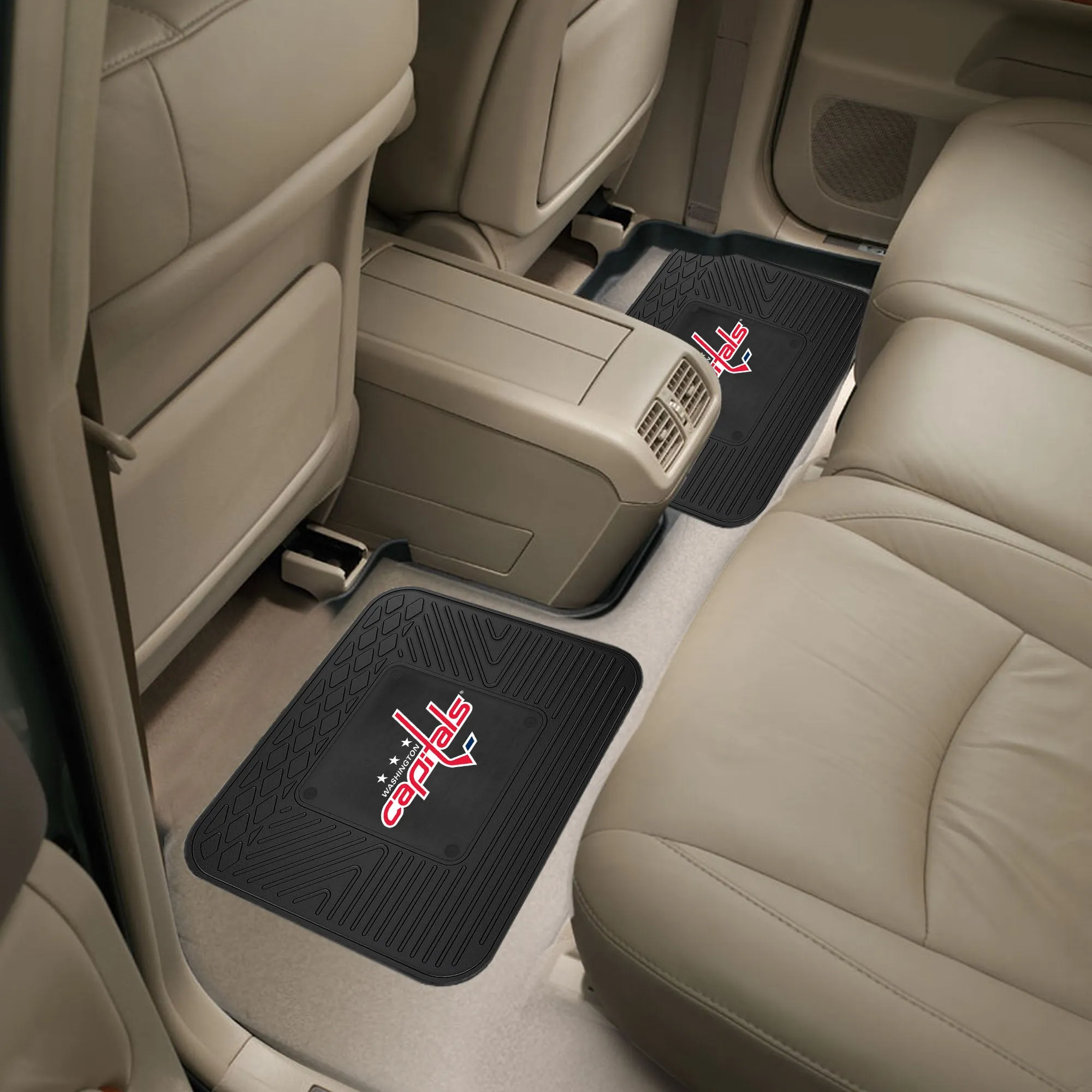 Fanmats Washington Capitals Back Seat Car Utility Mats - 2 Piece Set