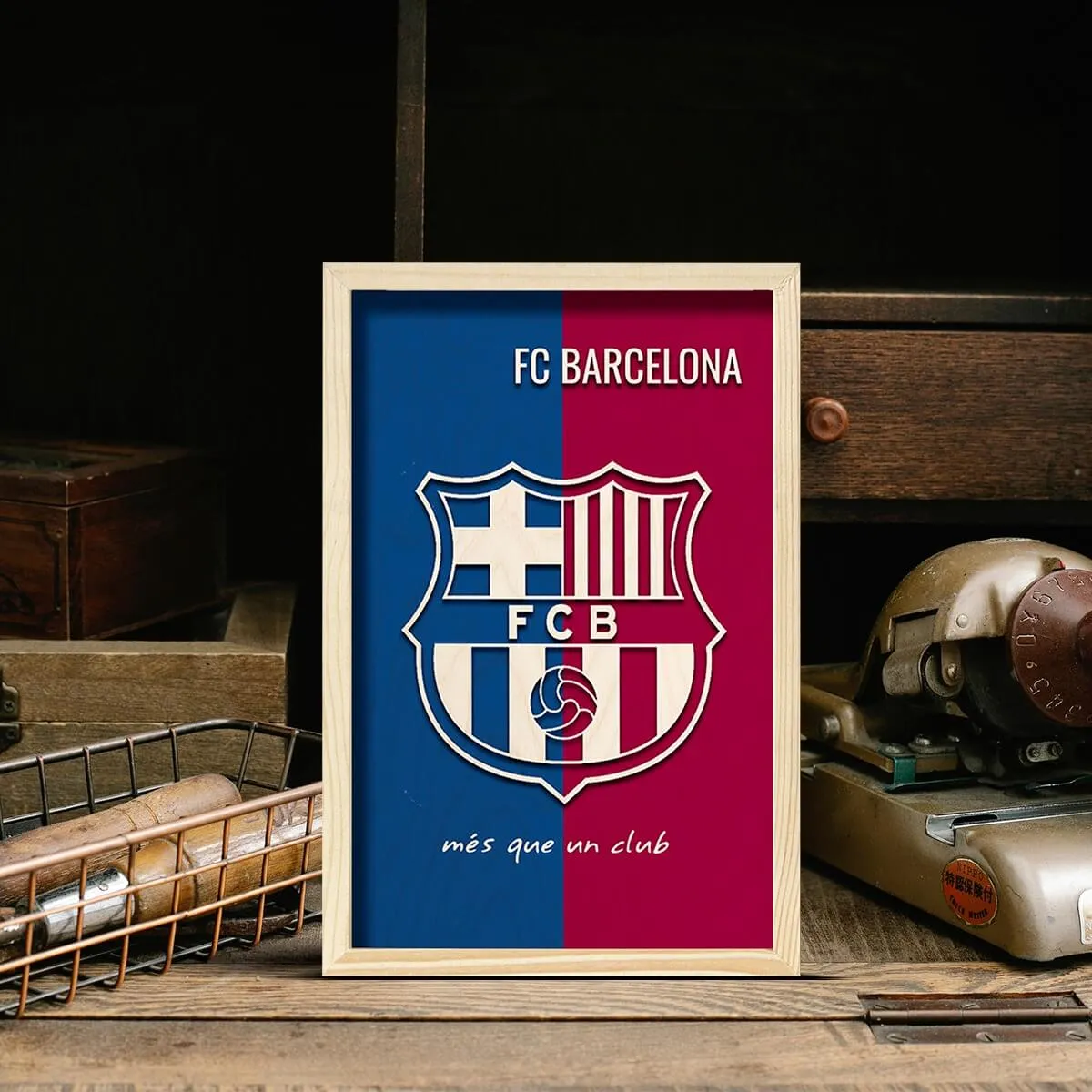 FC Barcelona Wooden Wall Art