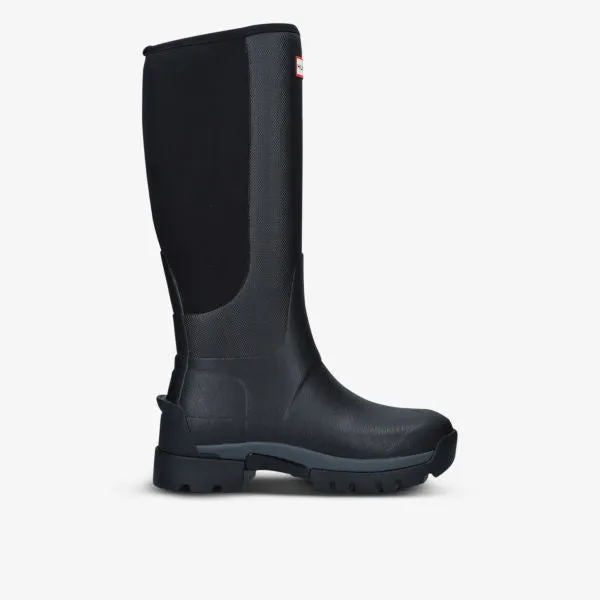 Field Balmoral Hybrid Tall Hunter rubber boots, black