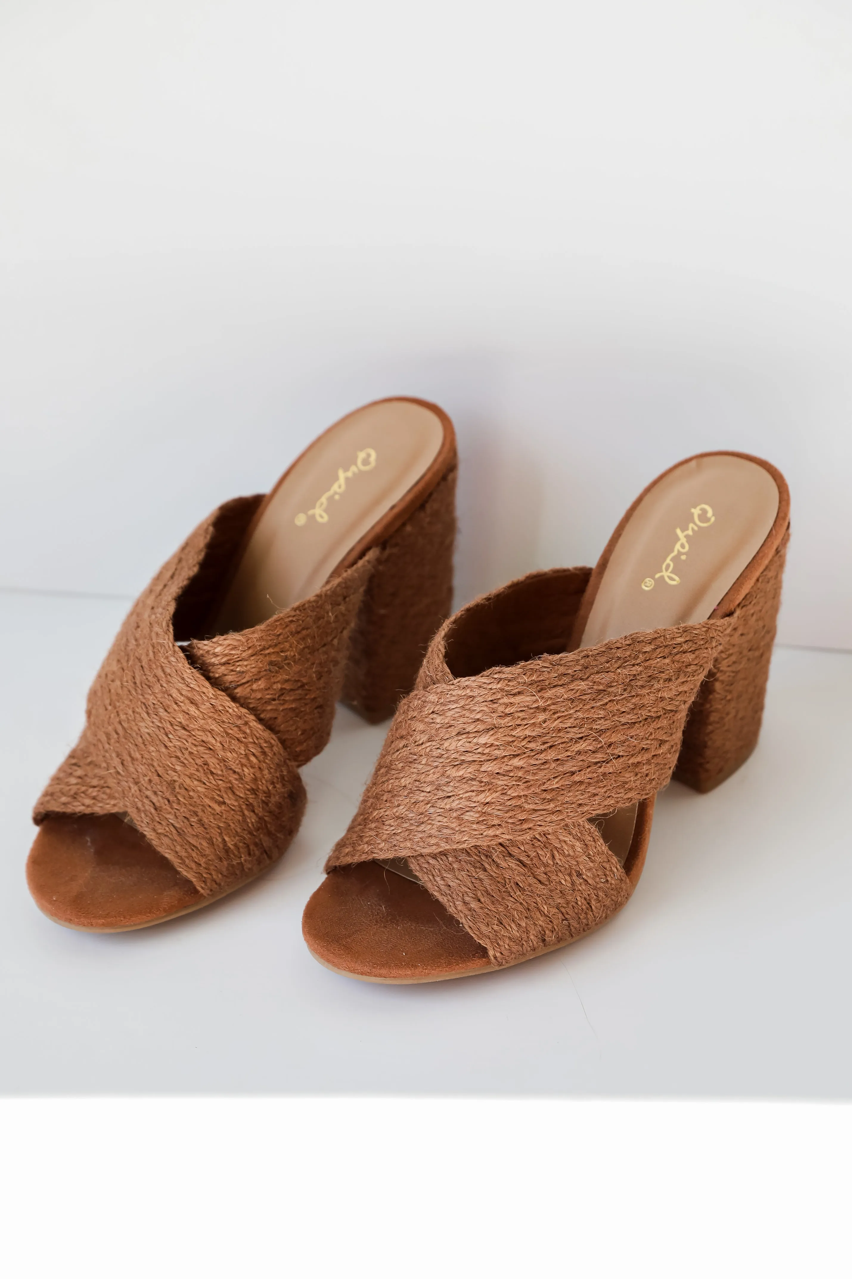 FINAL SALE - We All Know Camel Espadrille Heels - DU DEAL