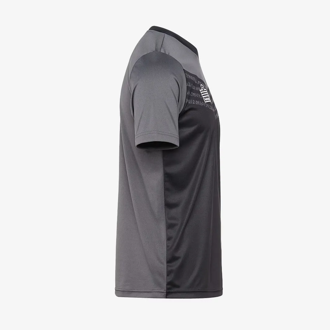 Flare SS Football Shirt - Charcoal/Black