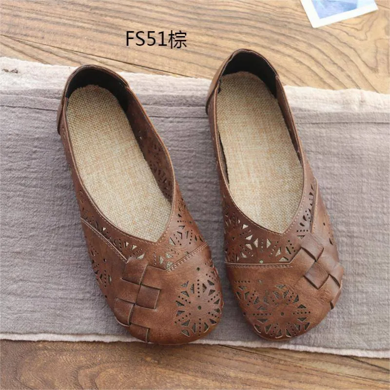 Flat Bottom Comfort Hollow Shallow Mouth Women's Shoes