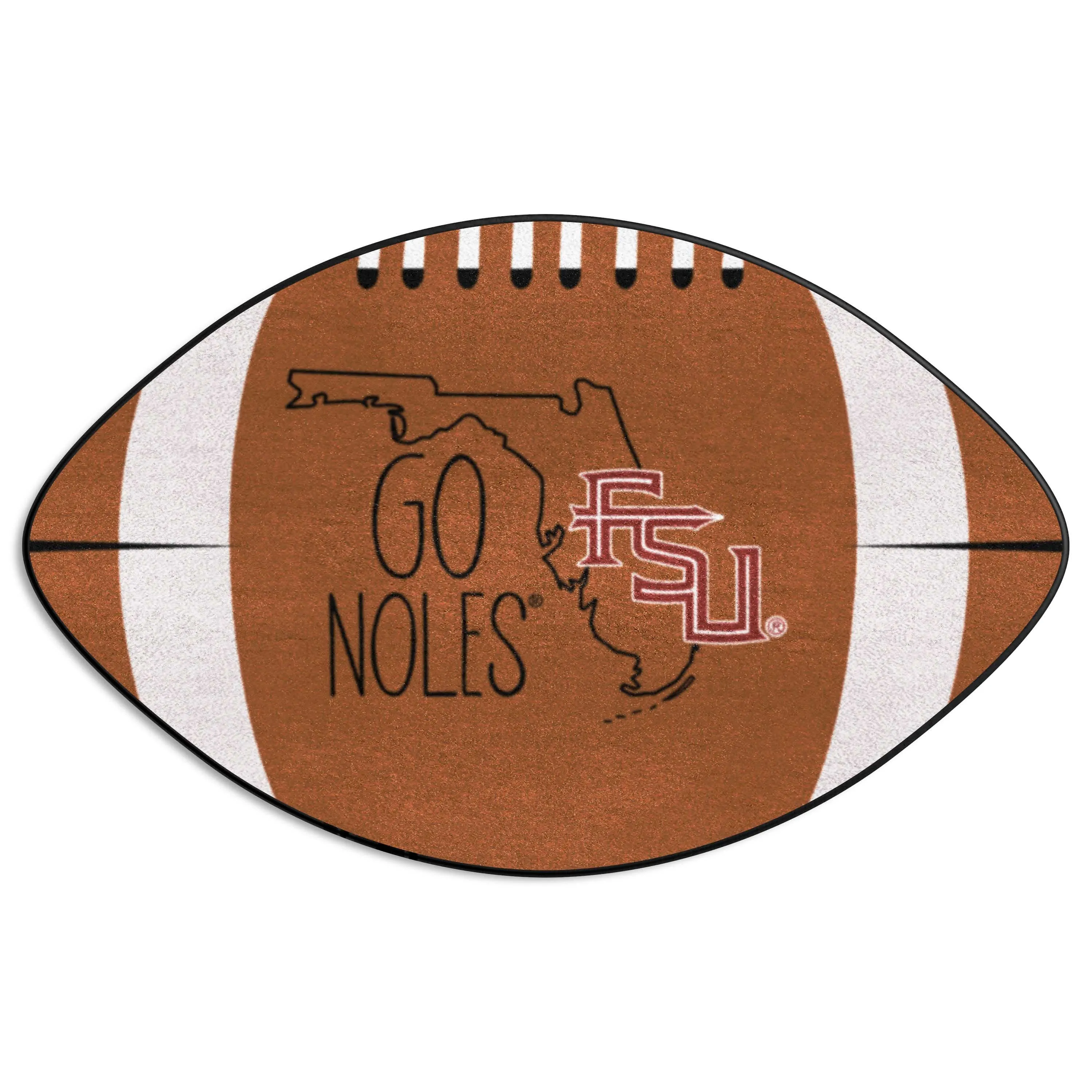 Florida State Seminoles Southern Style Football Rug - 20.5in. x 32.5in.