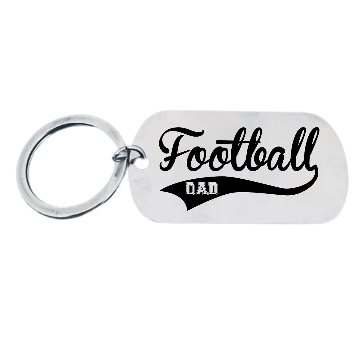 Football Dad Keychain - Different Styles & Shapes