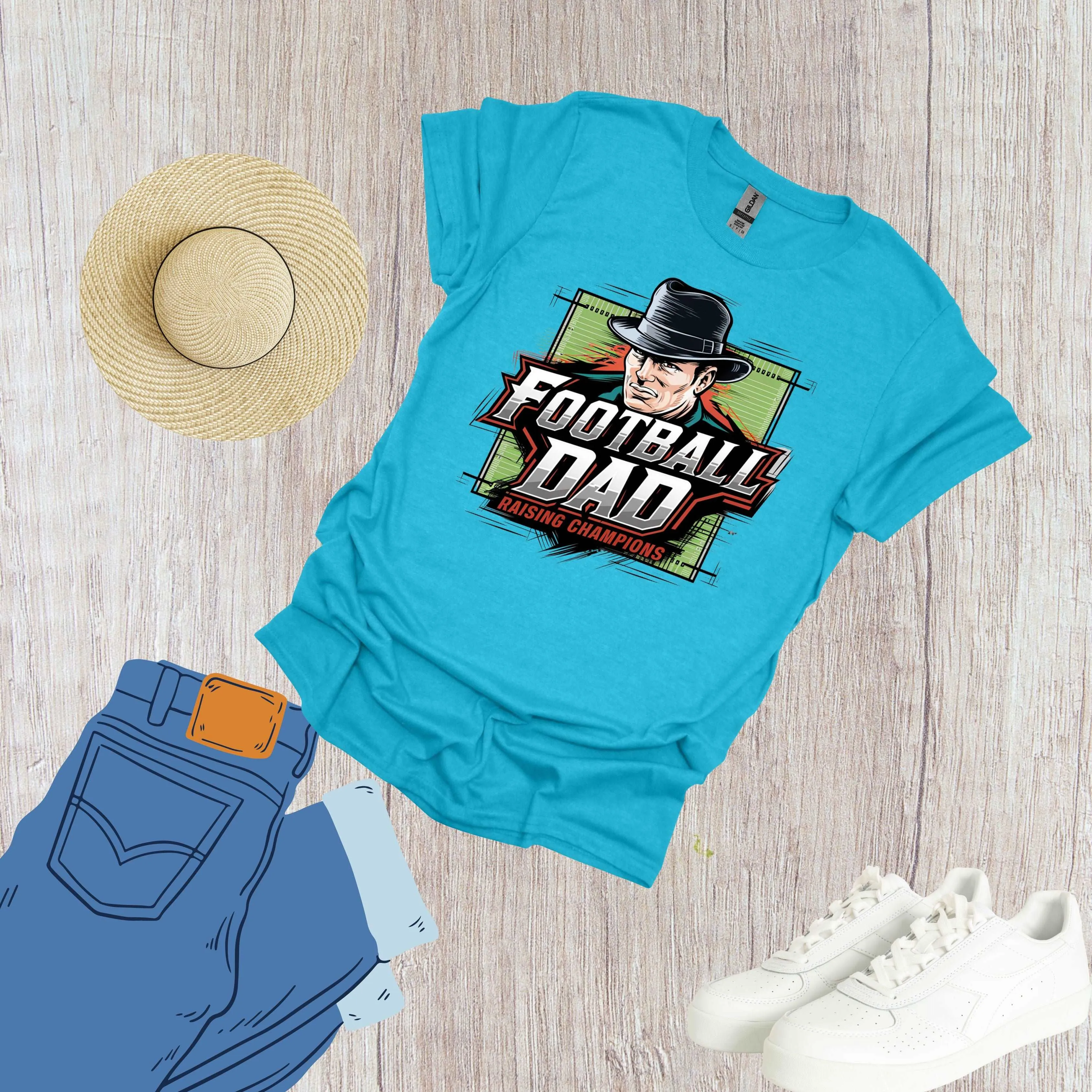 Football Dad Shirt Raising Champions Daily