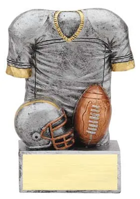 Football Jersey Resin 4-1/2 inch   - Resin 
Stands