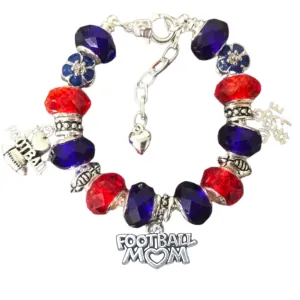 Football Mom Beaded Bracelet - Pick Colors