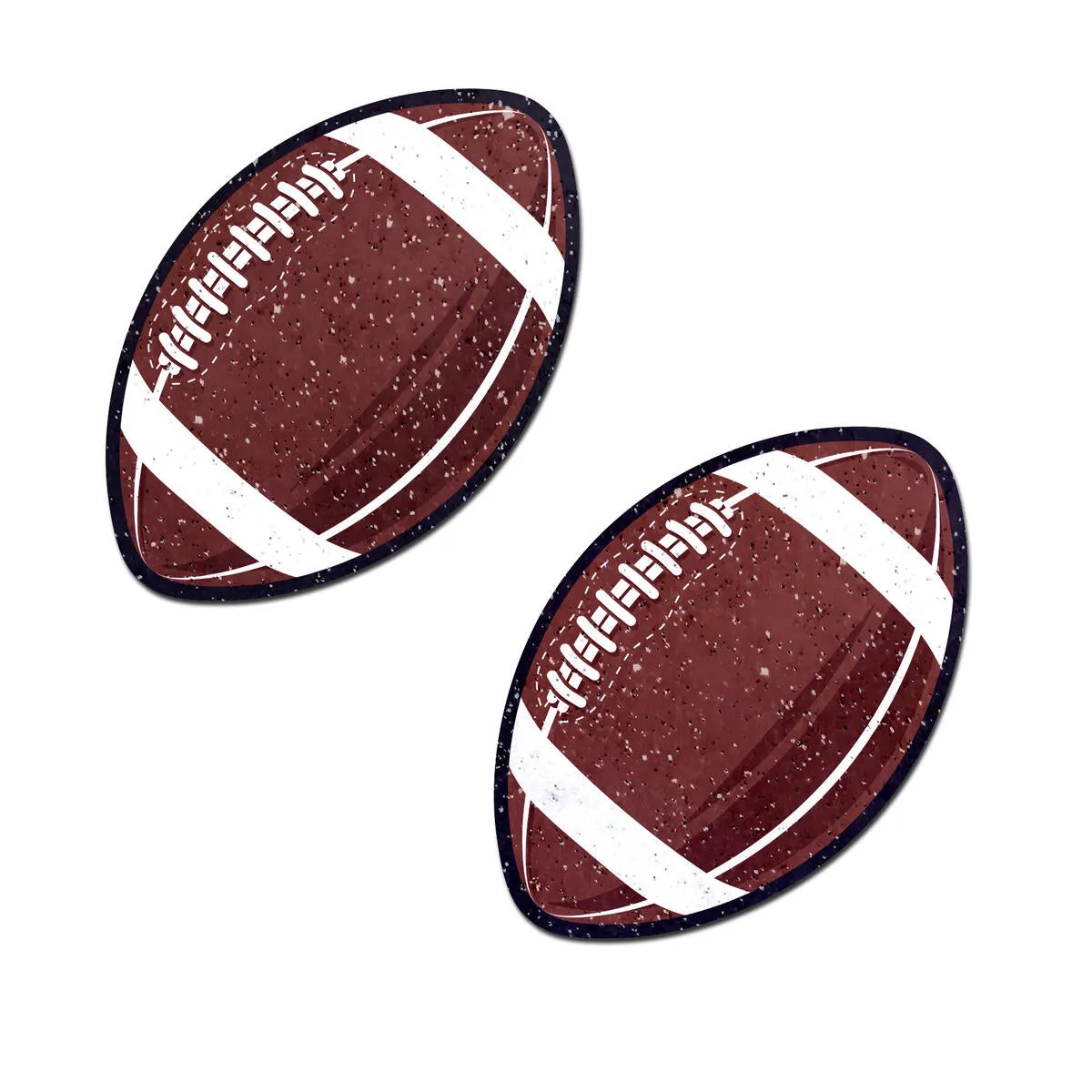 Football Pasties on Sparkly Velvet