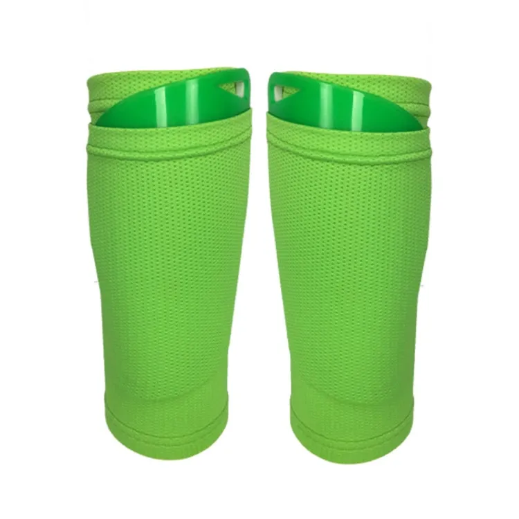 Football Shin Pads   Socks Sports Protective Equipment, Color: Green (M)