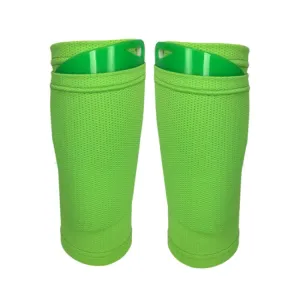 Football Shin Pads   Socks Sports Protective Equipment, Color: Green (M)