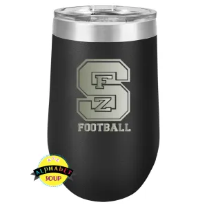 FZS Jr Bulldogs Football Stainless Etched Stemless Tumbler