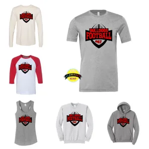 FZS Jr Bulldogs Football Vertical Design In Adult and Youth Tanks Tees And Sweatshirts