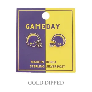 Game Day Helmet Stud Earrings