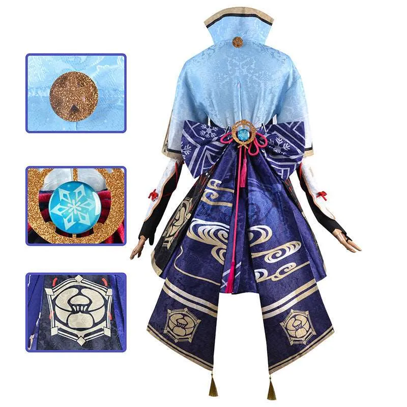 Genshin Impact Kamisato Ayaka Cosplay Costume