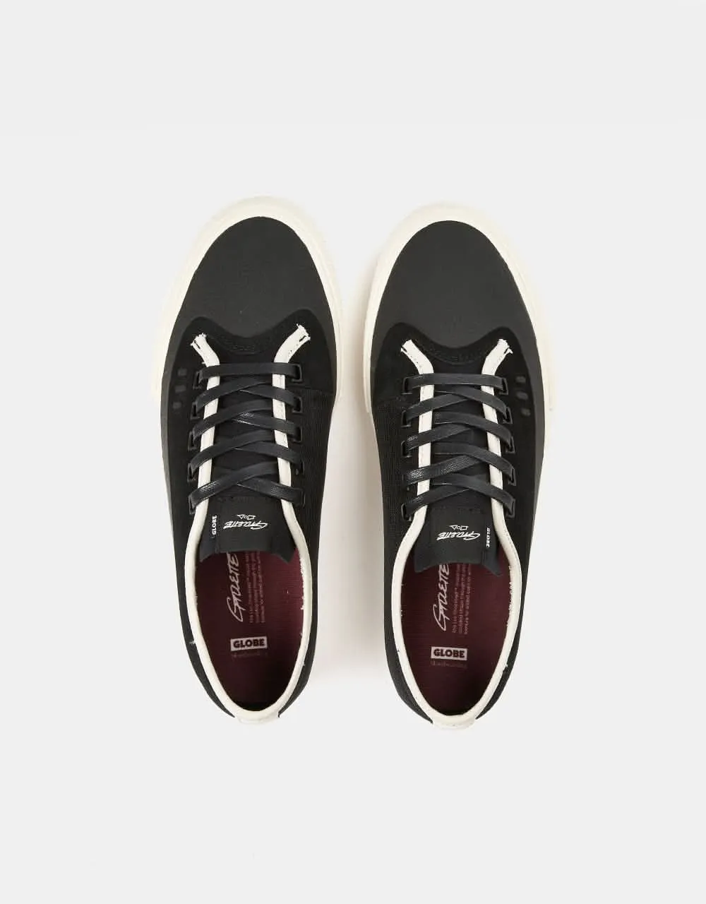 Globe Gillette Skate Shoes - Black/Black/Cream